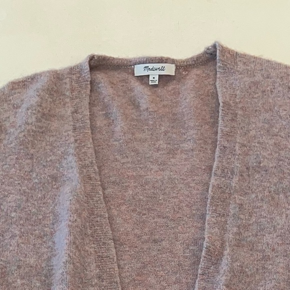 Madewell Merino Wool Alpaca Lavender Long Cardigan Sz Medium - Picture 7 of 7